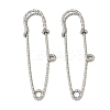 304 Stainless Steel Safety Pins Brooch Findings STAS-K252-11D-P-1
