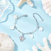 304 Stainless Steel Charm Bracelets BJEW-JB12220-1