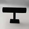 Velvet Cloth T Bar Bracelet Holder Stands BDIS-WH0014-08-1