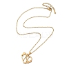 PVD Vacuum Plating 201 Stainless Steel Pendant Necklaces NJEW-R267-02N-G-2