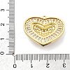 Brass Micro Pave Cubic Zirconia Pendants KK-L228-09G-3