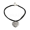 Alloy Pendant Necklaces NJEW-K261-09C-SA-3