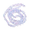 Spray Painted Transparent Glass Beads Strands GLAA-P060-01A-16-3