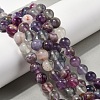 Natural Purple Fluorite Beads Strands X-G-G184-A01-01-2