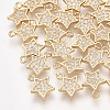 Brass Cubic Zirconia Charms KK-S348-439-1