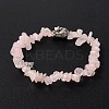 3D Buddha Head Gemstone Beaded Stretch Bracelets BJEW-JB01805-2