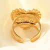 304 Stainless Steel Open Cuff Rings for Women LS-STAS-Z108-05G-03-2