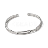 304 Stainless Steel Cuff Bangles for Women LS-BJEW-H635-02P-2
