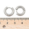 Tarnish Resistant 304 Stainless Steel Huggie Hoop Earrings EJEW-F111-14mm-P-3