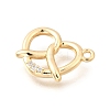 Brass Micro Pave Cubic Zirconia Pendants KK-Q097-05A-G-2