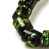 Handmade Dichroic Foil Glass Beads Strands DICH-U001-09D-3