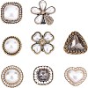 8pcs 8 style Alloy Shoe Buckle Clips FIND-FG0001-65-1