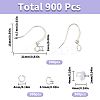 300Pcs Brass Earring Wire KK-SC0004-84S-2