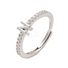 S925 Sterling Silver Adjustable Letter Rings for Women RJEW-M068-01P-N-2