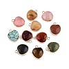 Natural & Synthetic Mixed Stone Faceted Pendants KK-N254-179G-1