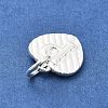 925 Sterling Silver Heart with Capital Letter Charms STER-S009-13P-S-2