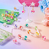 18Pcs 9 Colors Transparent Resin Inner Dried Flower Beads RESI-TA0003-29-7