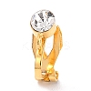 Brass Clip-on Earring Findings KK-C219-01G-1
