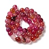 Dyed & Heated Natural Dragon Veins Agate Beads Strands G-P539-A01-24-3