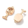 Brass Micro Pave Cubic Zirconia Pendants KK-M102-31G-2