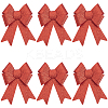 Christmas PVC Glitter Bowknot AJEW-SP0003-72A-01-1