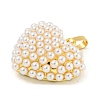 Rack Plating Brass & ABS Plastic Imitation Pearl Pendants X-KK-N255-03E-G-RS-2