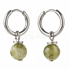 Natural Qinghai Jade Beads Earrings for Girl Women Gift EJEW-JE04607-02-2