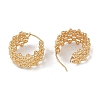 Ion Plating(IP) 201 Stainless Steel Hoop Earrings EJEW-I309-29G-2