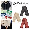 3Pcs 3 Colors 90% Cotton & 10% Elastic Fiber Ribbing Fabric for Cuffs FIND-BC0004-39-5