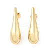 Rack Plating Brass Stud Earrings for Women EJEW-G394-26G-1