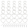 DIY 304 Stainless Steel Heart Dangle Earrings Making Kit DIY-DR0001-41-1
