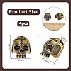 4Pcs Brass European Beads KK-OC0001-79AB-2