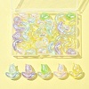 48Pcs 2 Styles UV Plating Transparent Acrylic Beads SACR-FS0001-36-6