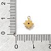 Star 304 Stainless Steel Rhinestone Charms STAS-L283-31G-4