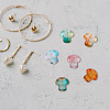 96Pcs 8 Colors Transparent Glass Beads GLAA-GO0001-01-5