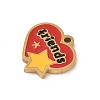 304 Stainless Steel Enamel Charms STAS-P388-19G-G-2