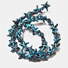 Synthetic Turquoise Dyed Beads Strands G-P507-04Q-1