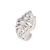 Brass Cuff Rings for Women RJEW-H256-20-P-6