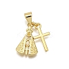 Rack Plating Brass Pendants KK-D343-09G-1