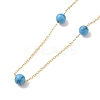 Synthetic Turquoise Beads Necklaces BJEW-B078-01G-2