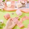 4 Rolls 4 Colors Frayed Polyester Ribbon OCOR-TA0002-87B-7
