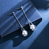 304 Stainless Steel Stud Earring Findings STAS-PH0001-09P-5
