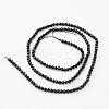 Natural Black Spinel Beads Strands G-K127-05F-3mm-2