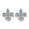 Brass Micro Pave Cubic Zirconia Beads KK-C086-05P-1