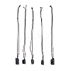 Adjustable Natural Black Tourmaline Pendant Necklaces NJEW-P254-01-1