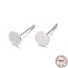 925 Sterling Silver Stud Earring Findings X-STER-K167-045D-S-1