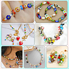 3 Strands Handmade Millefiori Glass Round Bead Strands LAMP-LT0001-16D-5