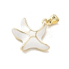 Brass Enamel Pendants KK-CBA3F25-03G-2