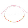Bohemian Glass Seed Bead Braided Bead Bracelets ML0105-1-1