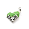 925 Sterling Silver Enamel Heart Ice Cream Charms STER-H116-03S-03-1